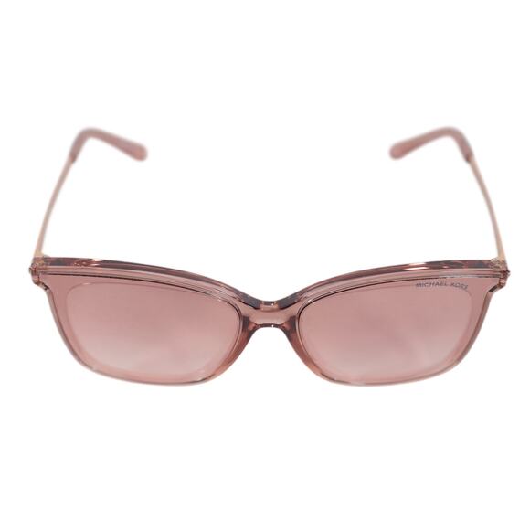 Michael Kors ZERMATT Women\'s Sunglasses-Transparent Pink / Rose Gold Mirror-NWT main image 5